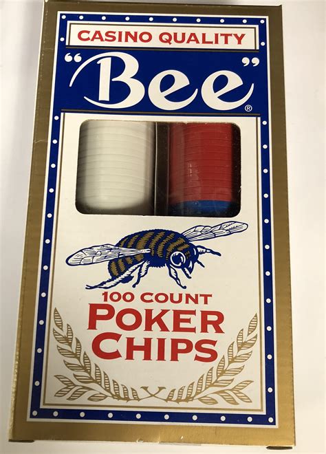 Bee poker chips